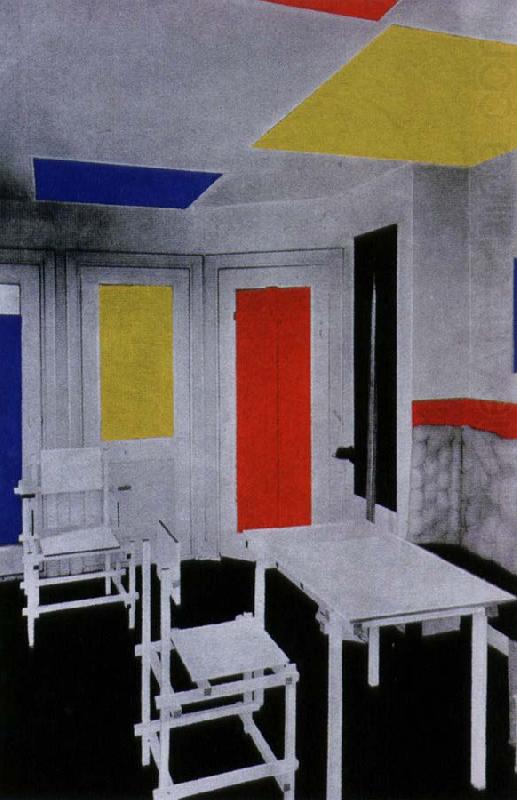 Piet Mondrian interior china oil painting image